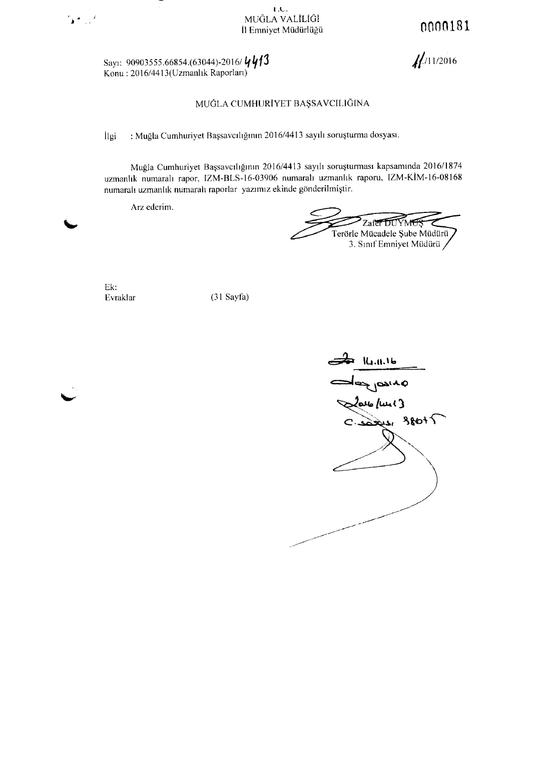 Çiğli Crime-Scene Investigation Report — Ankara Criminalistics — first page