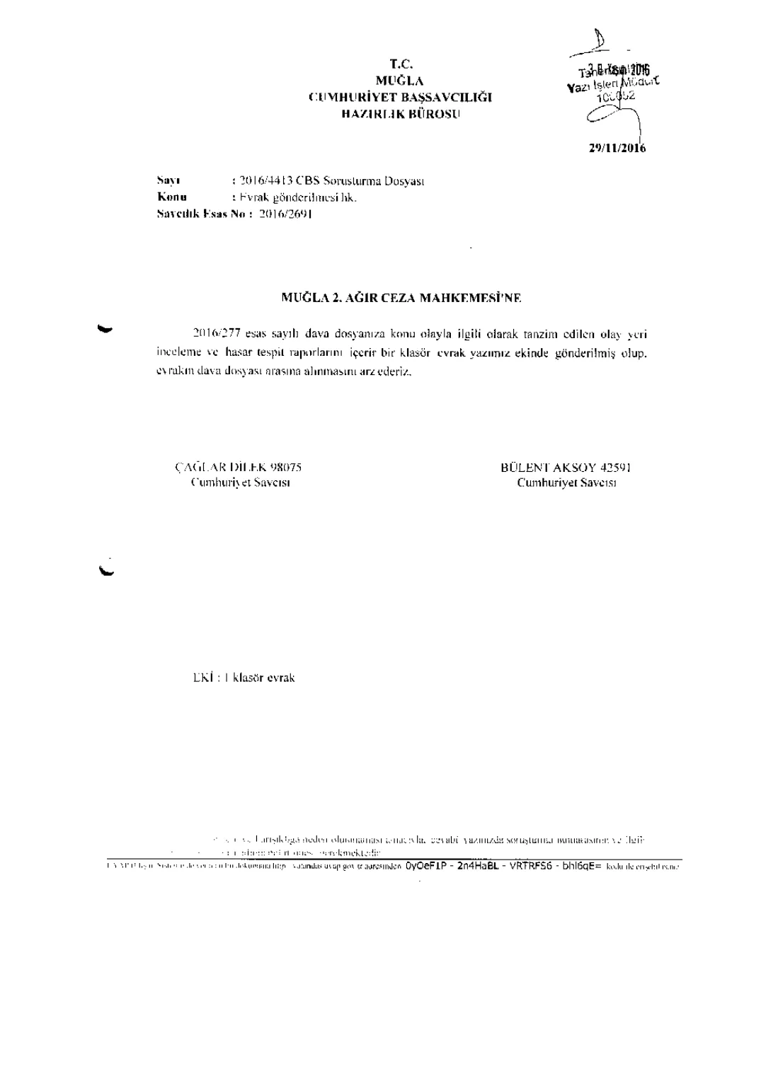 Marmaris Crime-Scene Investigation Report — full text — first page